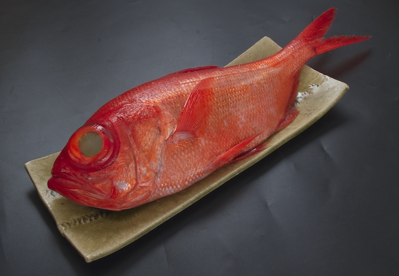 金目鯛の全身の写真。